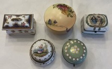 Porcelain Trinket Boxes. 3