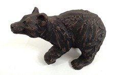 Suzie Marsh Bear Figure Bronze Resin Sculpture Handmade