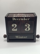 Wooden Desk Blocks Calendar
