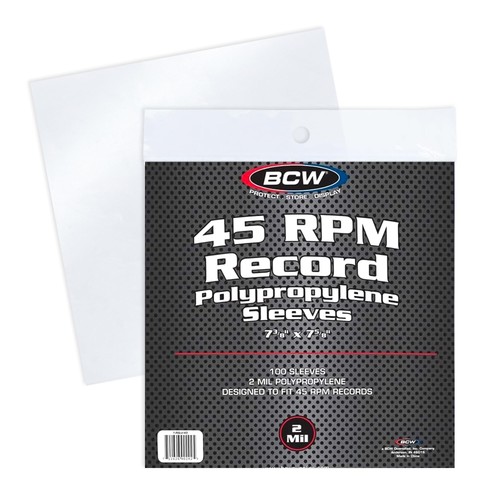 Bcw rpm record sleeves 100 - bcw,