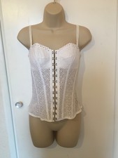 lejaby white basque corset