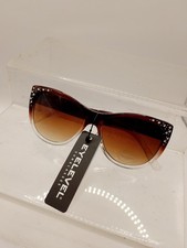 Ladies Diamante Brown