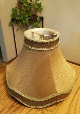 FABULOUS Large VTG BOUDOIR Victorian French Linen Scalloped Bell Lamp Shade!