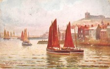 uk15115 fishing boats off the sea whitby harbour  uk