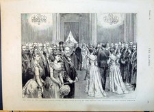 Old 1890 Ball Mansion House London Lord Mayor Provosts United Kingdom Victorian