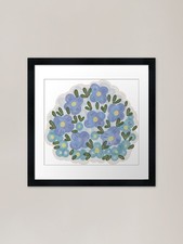 Pastel blue flowers