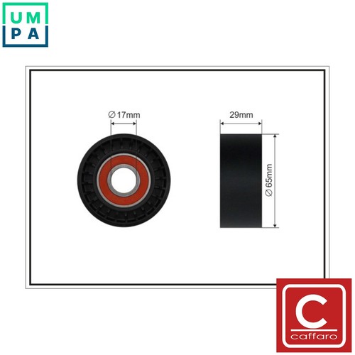 Tensioner pulley vribbed - pulley, belt