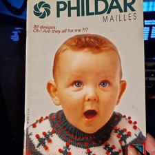 PHILDAR Baby Knitting Pattern Book 212 -30 Designs Birth–4yrs Jumper Cardigan 