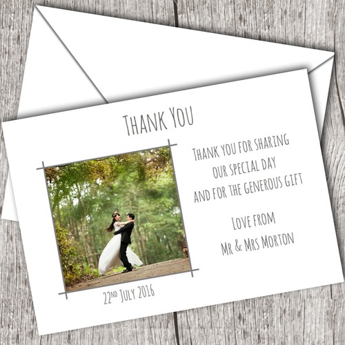 Photo wedding thank you - wedding,