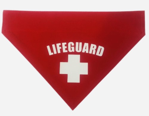 Dog bandana lifeguard design - dog,