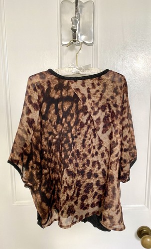 Zara contrasting sheer leopard - contrasting,