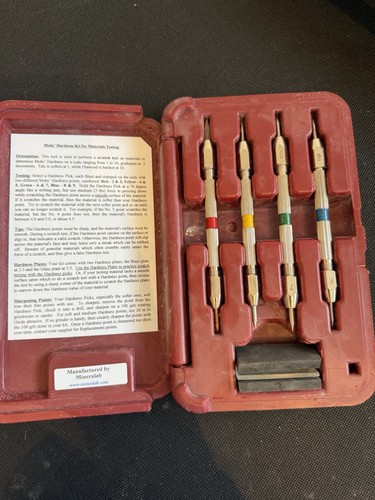 Mohs hardness tester kit - mohs,