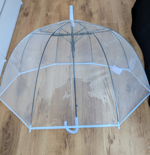 Large clear dome umbrella - large,