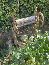 antique vintage large mangle very original Eubank runner mangle old old