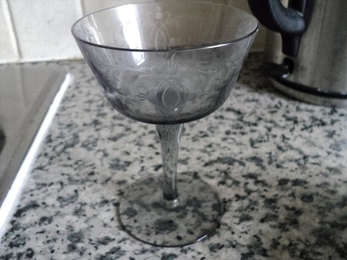 Antique vintage etched - antique, hand