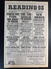 READING FESTIVAL 1995 LINE UP