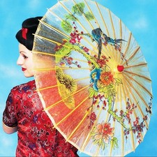 Japanese Geisha Parasol Wood