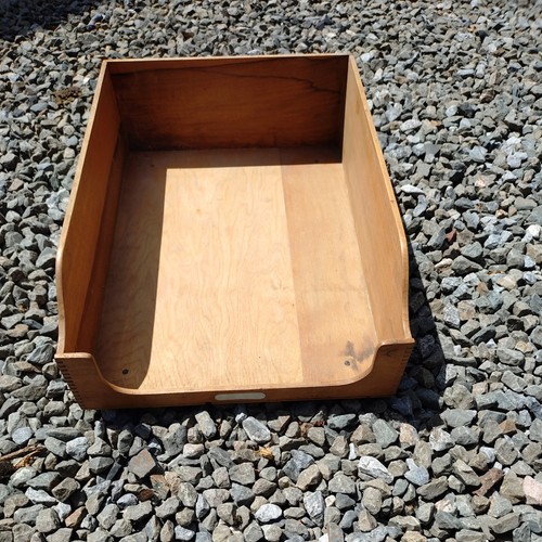 Large vintage wooden desk - large,