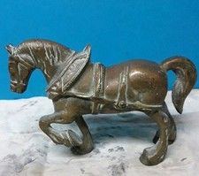 Large Vintage Brass Shire Or