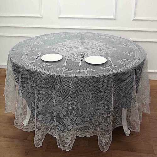 Ivory premium lace round - ivory,