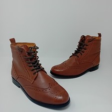Ask the missus Brogue Boots Men's UK 7 brown classic Laced 