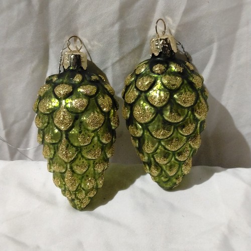 Vintage glass pine - pine, cone