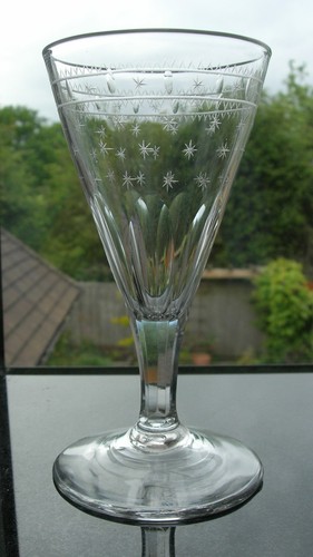 Antique engraved stars - antique, "engraved