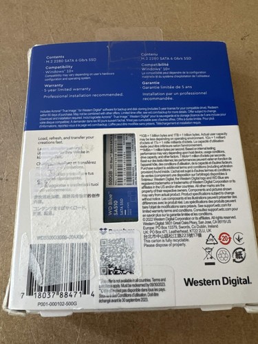 500gb blue sa510 - ssd, sata