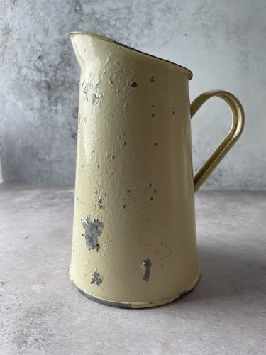 Vintage cream enamel water - cream,