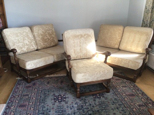1980s 3piece ercol - ercol, in