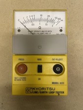 *Vintage* Kyoritsu Line / Earth loop tester, model 4111 with cables and case