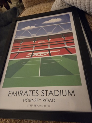 New framed arsenal emirates - new,