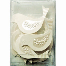 Paper Cellar White Love Birds