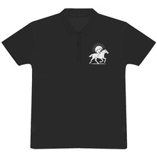 'Race Horse & Jockey' Adult Polo Shirt / T-Shirt (PL055258)