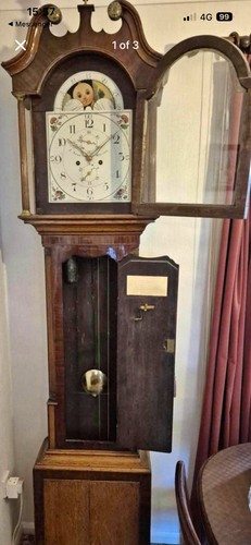 Longcase grandfather clock - grandfather,