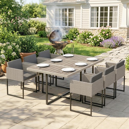 Piece rattan garden - 7,