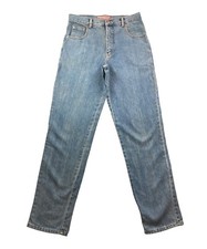 Vintage Red Stripe Mens Jeans Size 32L Blue Classic Denim Waist 32 Leg 33 Inch