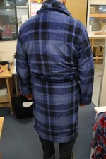 Debenhams mens Towelling Dressing Gowns Blue and Black Check all sizes S,M ,L