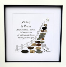 Sympathy Memorial Pebble Art