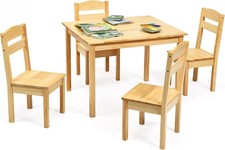Kids Wooden Table & 4 Chairs