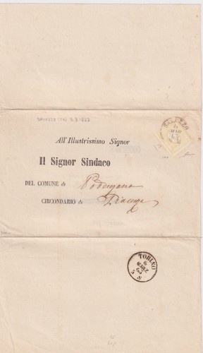 Letter franked with greeting - letter,