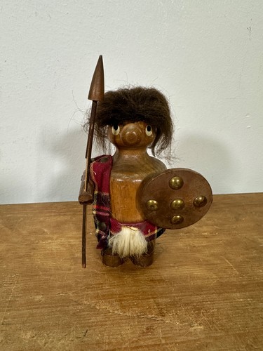 Vintage wooden viking - wooden,