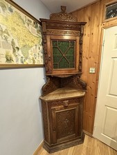 Antique Victorian Carved Oak