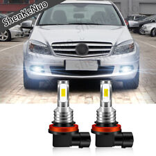 FOR Mercedes C class W204 Front 2X H11 Fog Light Bulbs Led White 2007-2014 Lamp