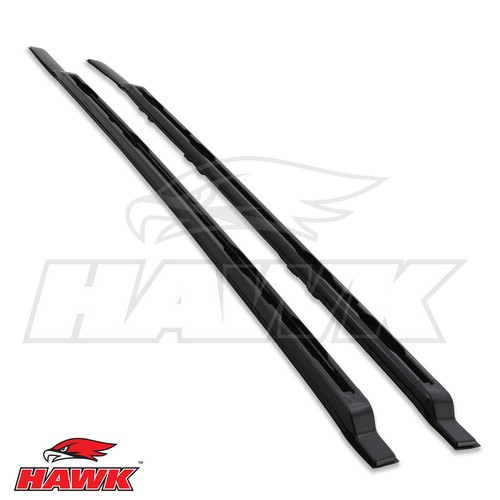 Black aluminium roof rails - aluminium,