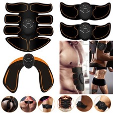 ABS EMS Muscle Stimulator Trainer Fitness Body Hip Abdominal Toner Massager USB
