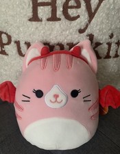 Halloween Squishmallow Laura The Cat With Devil Costume 9 inch plush toy gift 