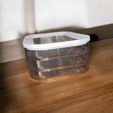 Mepal Meat Fridge Storage Containers 3 Layers White Unused