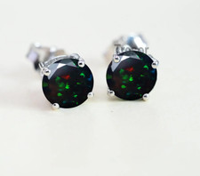 Vintage Black Opal Stud