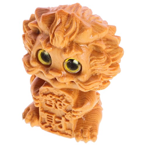 Small wooden dragon sculpture - small,
